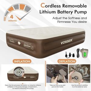 Air Mattress Queen with Built-in Pump